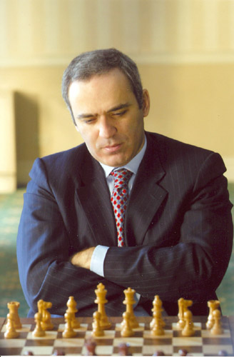 Kasparov jogando xadrez