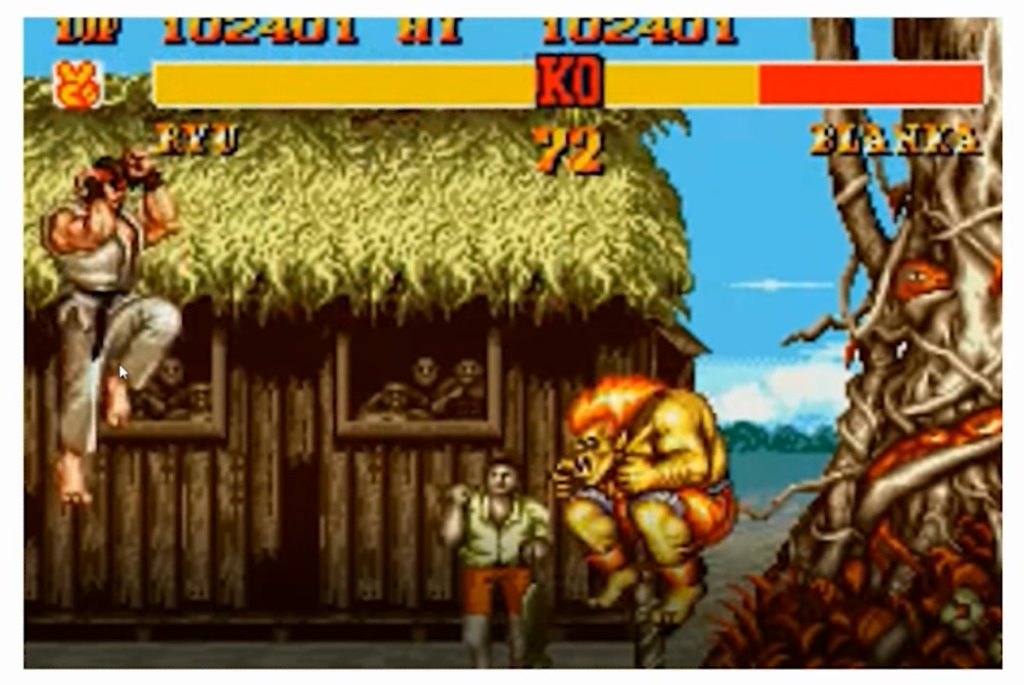 Cada frame do game é um estado de Markov - Ryu vs Blanka