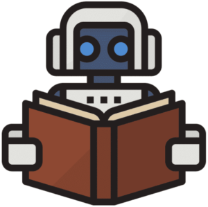 Robô lendo um livro - aprendizado de máquina