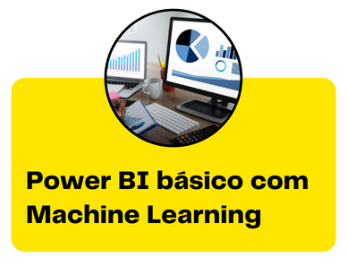 Logo Power BI básico com Machine Learning